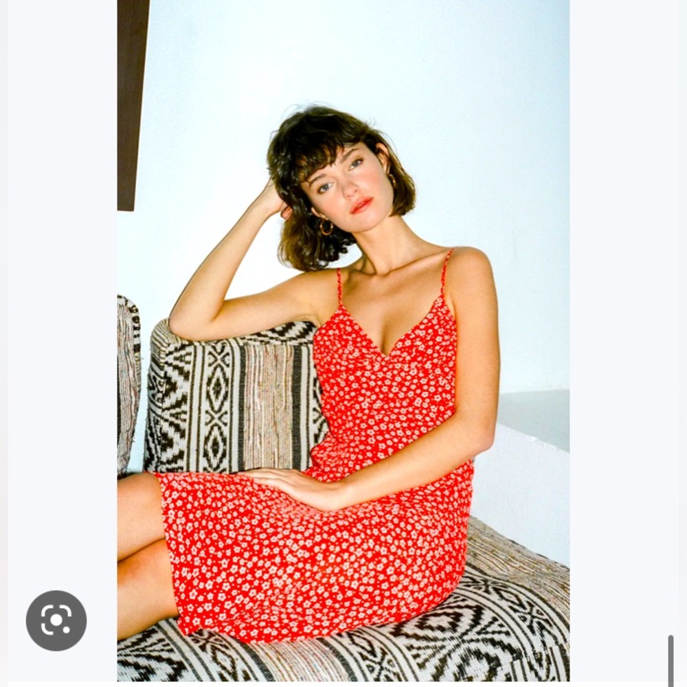 Rouje red floral sundress